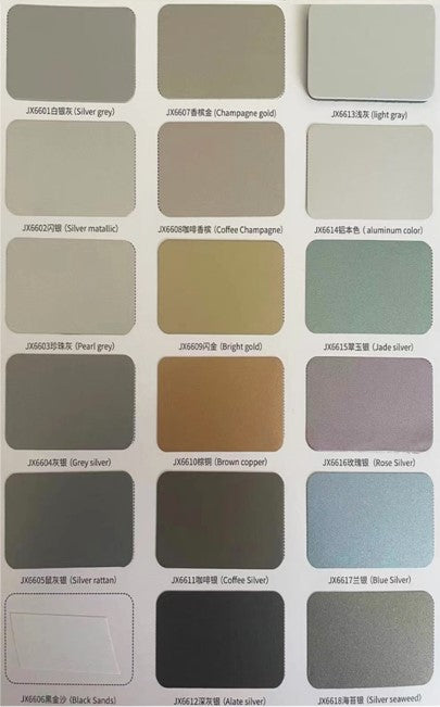 Cladding-Aluminum film & plastic composite sheet.