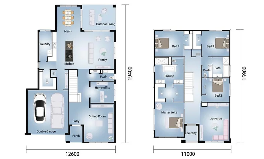 AS/AZ/EU/USA Standard Prefab Light Gauge Steel Modern Style Zurich House