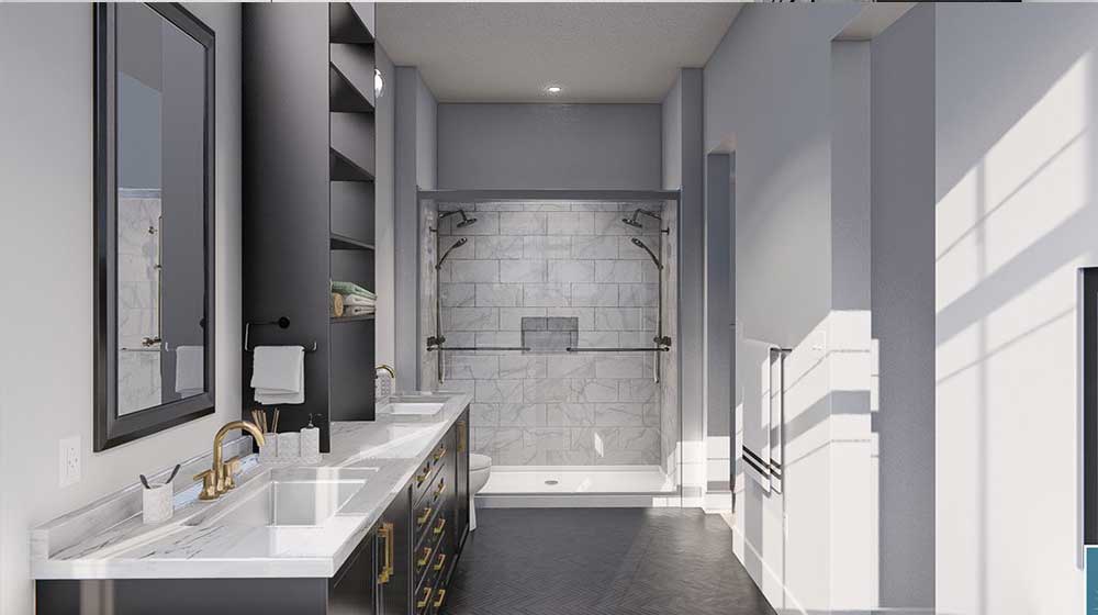 AS/US Light Gauge Steel Frameing Prefabricated Homes Luxury Modern Prefab Villa Single Family Homes Bergen House