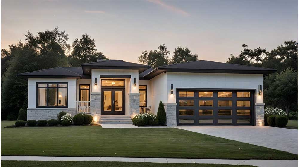 AS/US Light Gauge Steel Frameing Prefabricated Homes Luxury Modern Prefab Villa Single Family Homes Bergen House