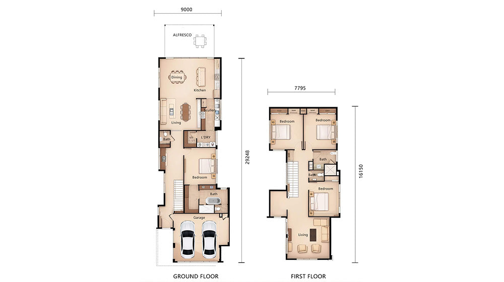Modern Prefabricated Steel Villa | 2-Story Eco-Friendly House with big windows Modern