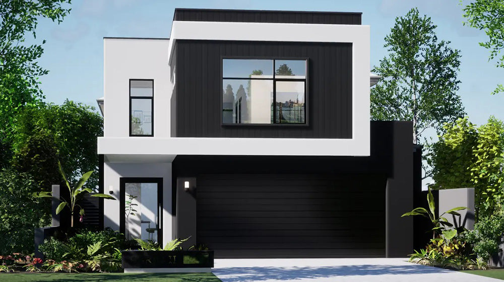 Modern Prefabricated Steel Villa | 2-Story Eco-Friendly House with big windows Modern