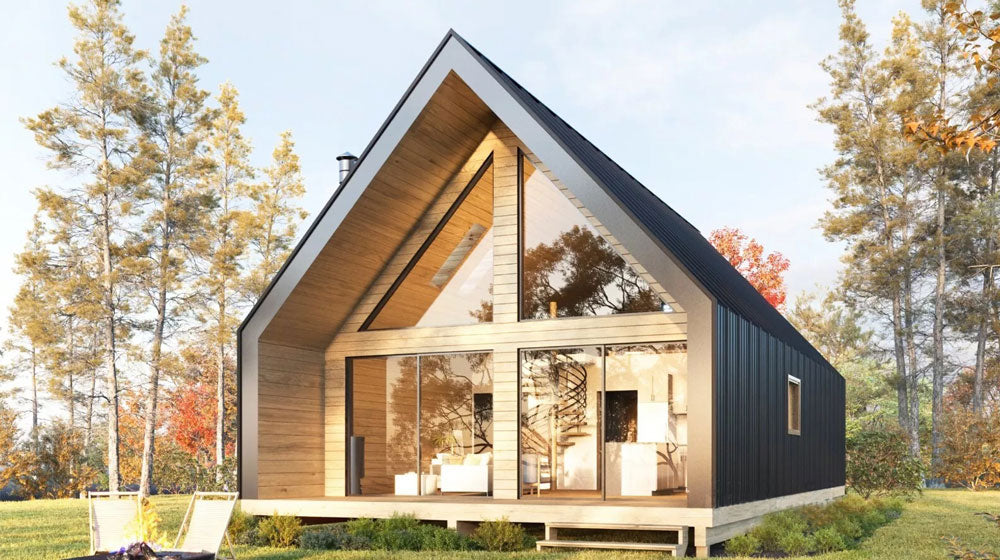 Au/USA Standard Light Steel Framing prefab house Wooden House Resort Bunglalow