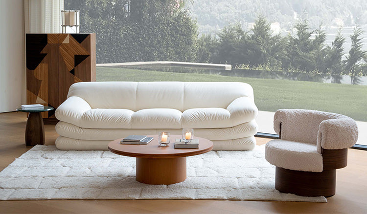 Configured Sofa Set Leisure Chair with Modular Coffee Table for Living Rooms