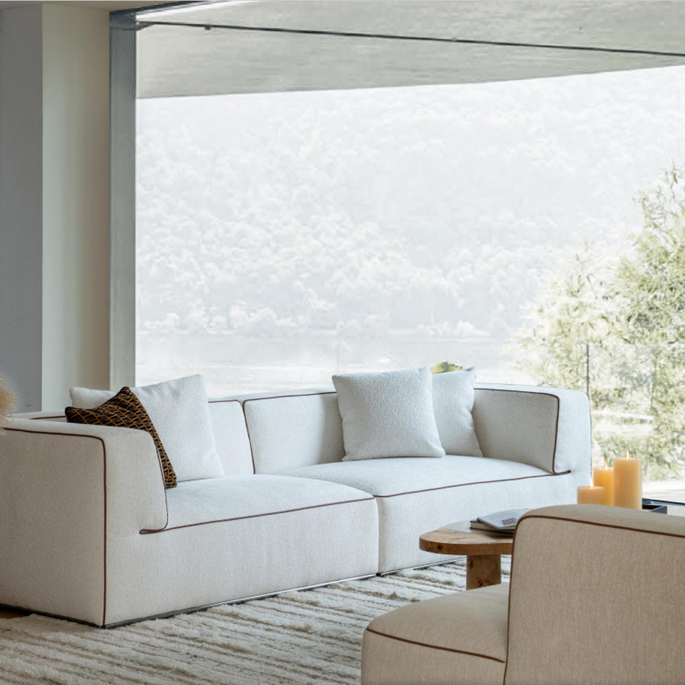 Luxury Sofa with Coffee Table Set Office Room Furniture Synthetic Leather Sofa Modular Modern