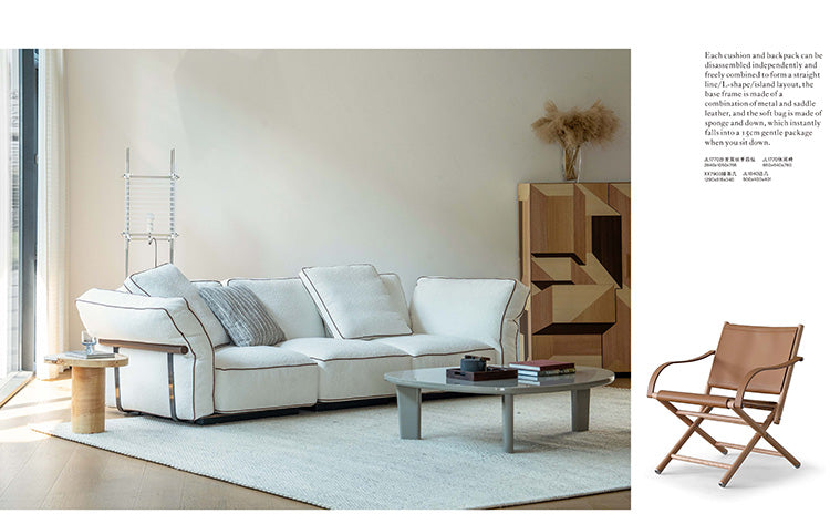 Luxury Sofa with Coffee Table Set Office Room Furniture Synthetic Leather Sofa Modular Modern