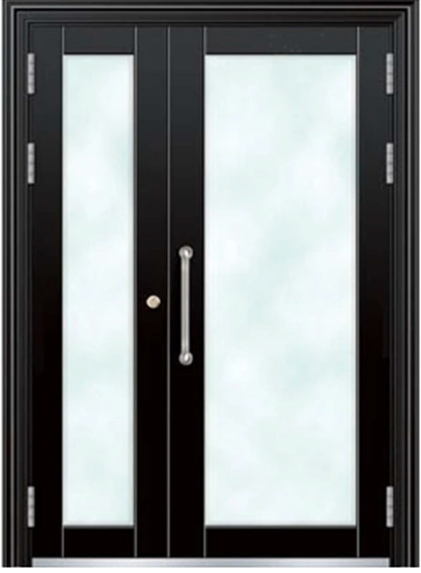 Exterior door-Steel security door for prefab luxury villa steel house kits