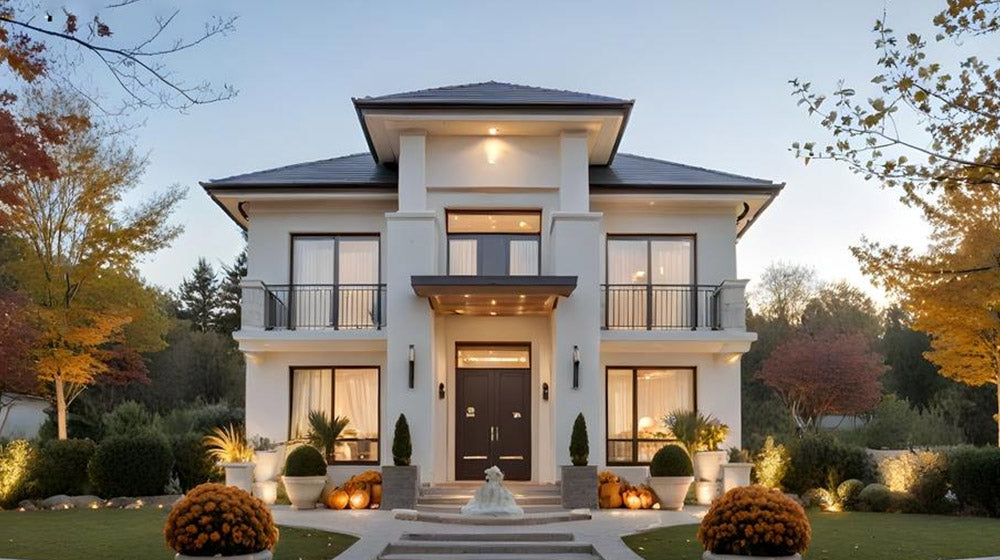 2025 New Design Luxury Prefab Steel Structure Residential Building Prefabricated Steel Building Lyon House