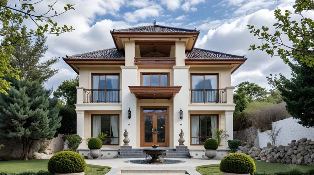 2025 New Design Luxury Prefab Steel Structure Residential Building Prefabricated Steel Building Lyon House