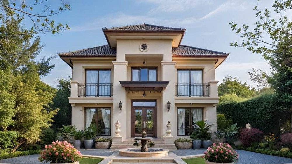 2025 New Design Luxury Prefab Steel Structure Residential Building Prefabricated Steel Building Lyon House