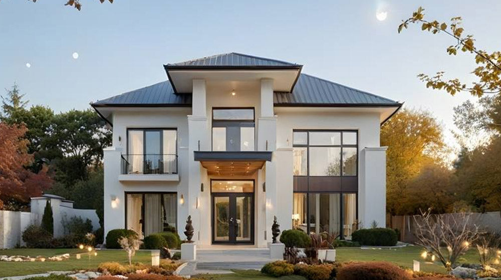 Fast Assemble Light Gauge Steel Chalet Luxury Prefab Steel house kits Cardif House