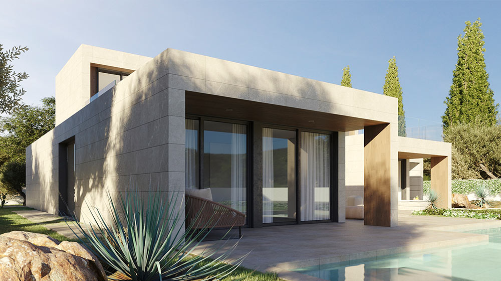 Luxury 2nd floor Prefabricated house Villa with Light Steel Structure modular House
