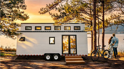 America Standard Prefab Steel Tiny House on Wheels: Modular Mobile Home Cider Box