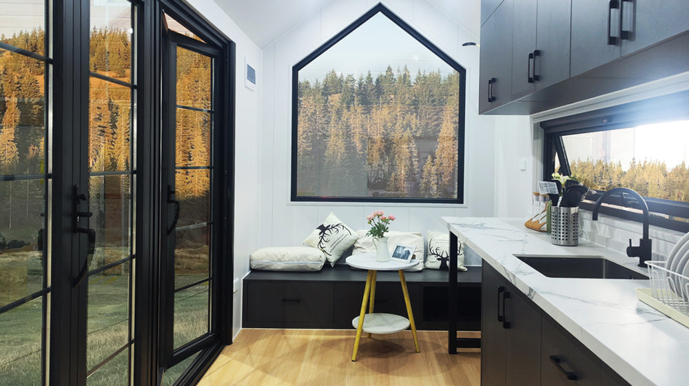 Australia Standard prefab house modular trailer home Queensland tiny house on wheeels