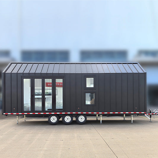 Australia standard prefab house Cheap Price a Frame Prefabricate Tiny House on wheels