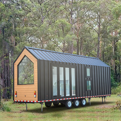 Australia standard prefab house Cheap Price a Frame Prefabricate Tiny House on wheels
