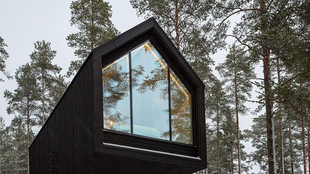 Luxury cabin prefab house wooden bungalow Snowden Cabin