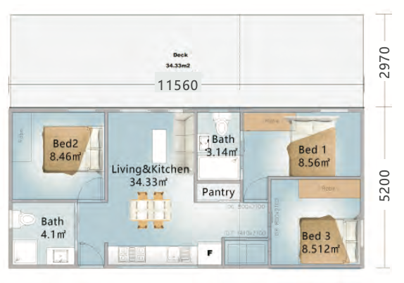 Granny flat Modern design Phoenix House