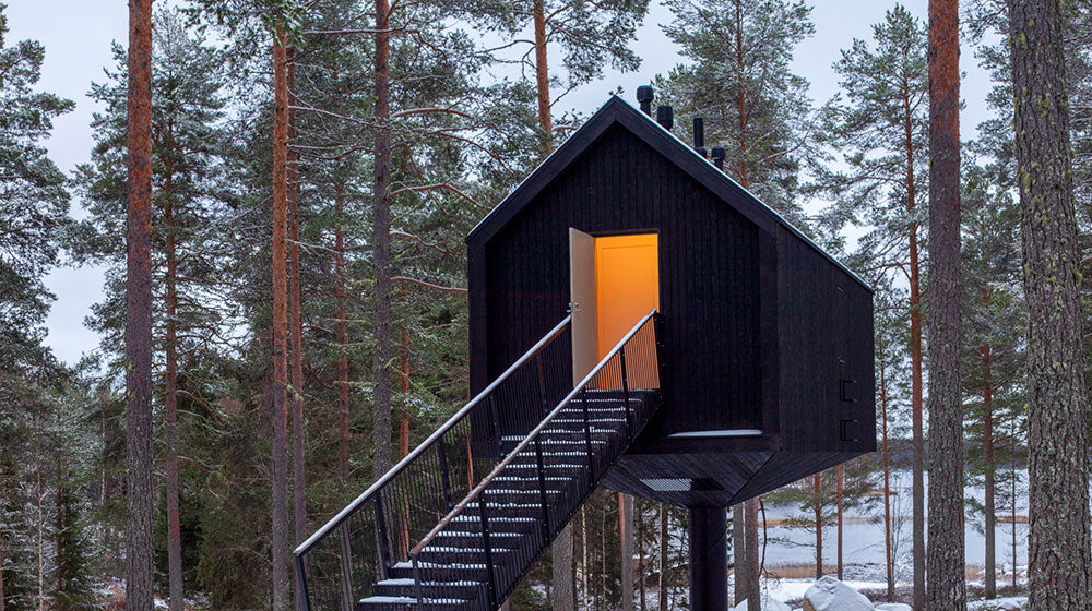 Luxury cabin prefab house wooden bungalow Snowden Cabin