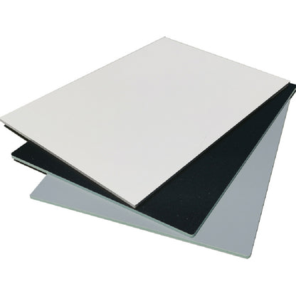 Cladding-Aluminum film & plastic composite sheet.