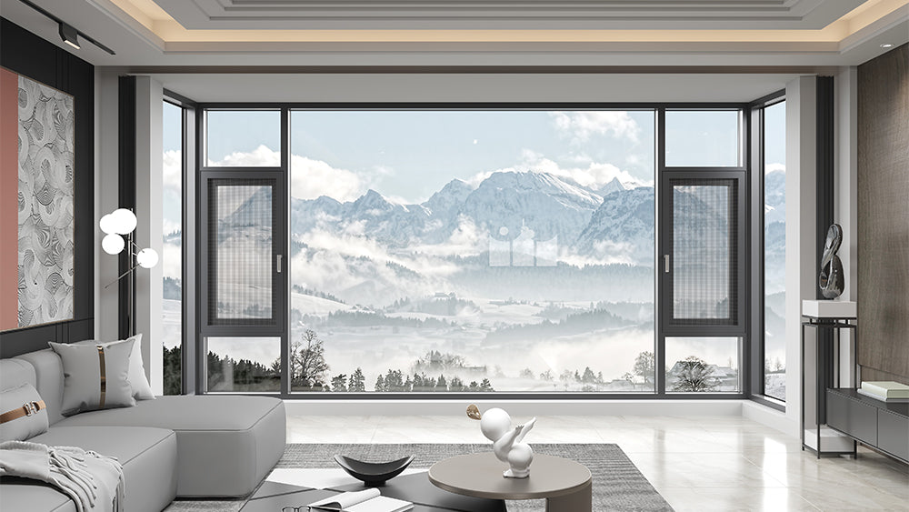 Aluminum Casement Windows DJ-Series Prefab house modular home panelized house kits