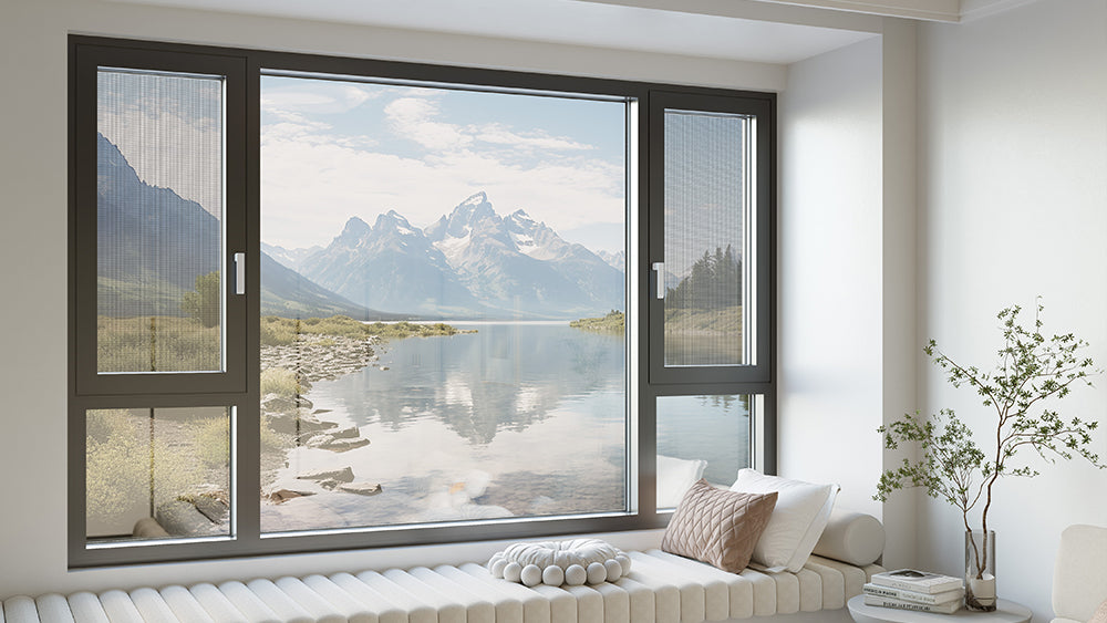 Aluminum Casement Windows DJ-Series Prefab house modular home panelized house kits