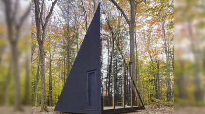 NS/AS standard Breezecabin: A Square A-Frame Built for Simple Living prefab house