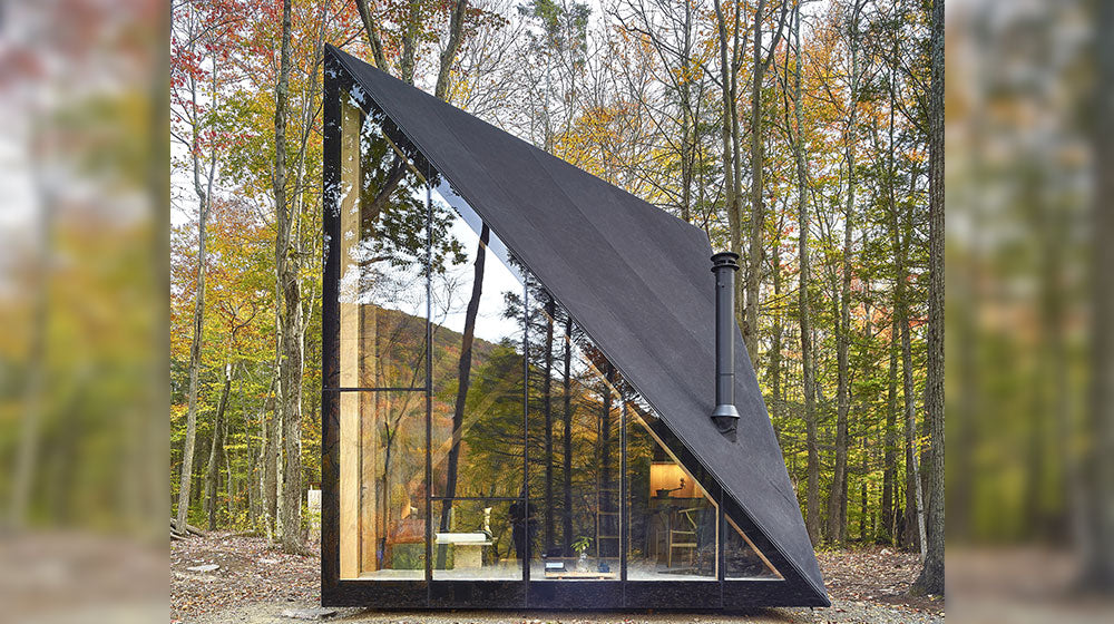 NS/AS standard Breezecabin: A Square A-Frame Built for Simple Living prefab house