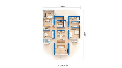 ICC-ES Light Steel Frame Prefab hosue villa luxury single Family homes