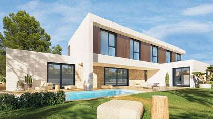 AS/US Light Gauge Steel Frameing Prefabricated Homes Luxury Modern Prefab Villa Single Family Homes