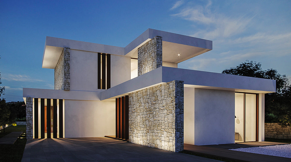 Prefabricated Country House 3 Bedroom Villa with light steel frame