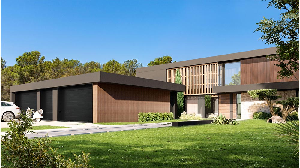 USA standard prefab modular single family home construction with light steel framing Jasper House