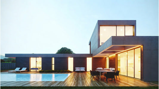 Light Steel Luxury Multi Storey Storey Villa, Holiday House Villa Prefab Resort Villa Steel Structure Single Family Homes Luzern House