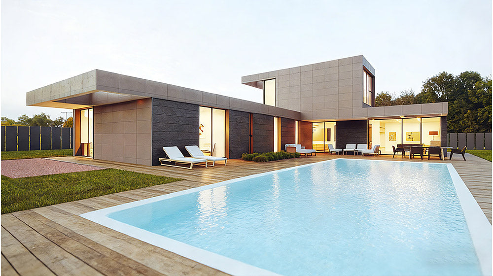 Light Steel Luxury Multi Storey Storey Villa, Holiday House Villa Prefab Resort Villa Steel Structure Single Family Homes Luzern House