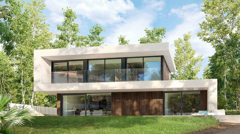 CE Certification Light stel frame prefab house luxury villa Teruel House with 4 Bedroom