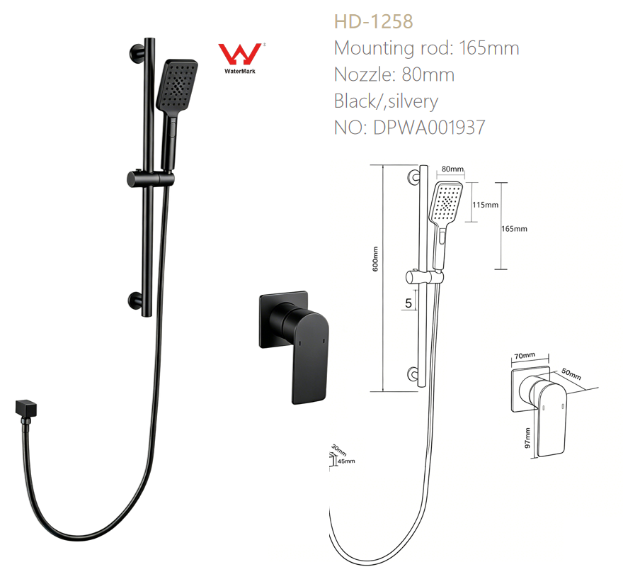 Bathroom shower faucet AS Water Mark Standard