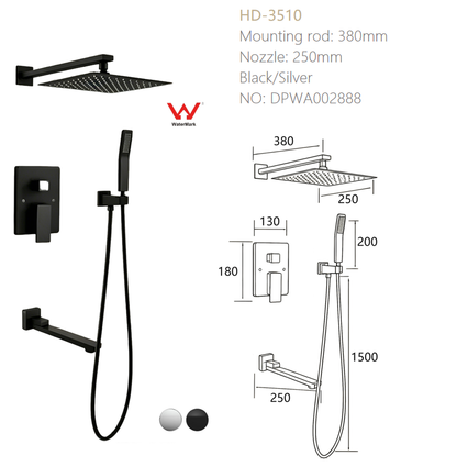 Bathroom shower faucet AS Water Mark Standard