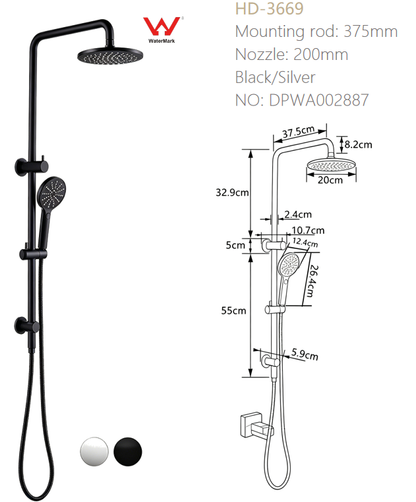 Bathroom shower faucet AS Water Mark Standard