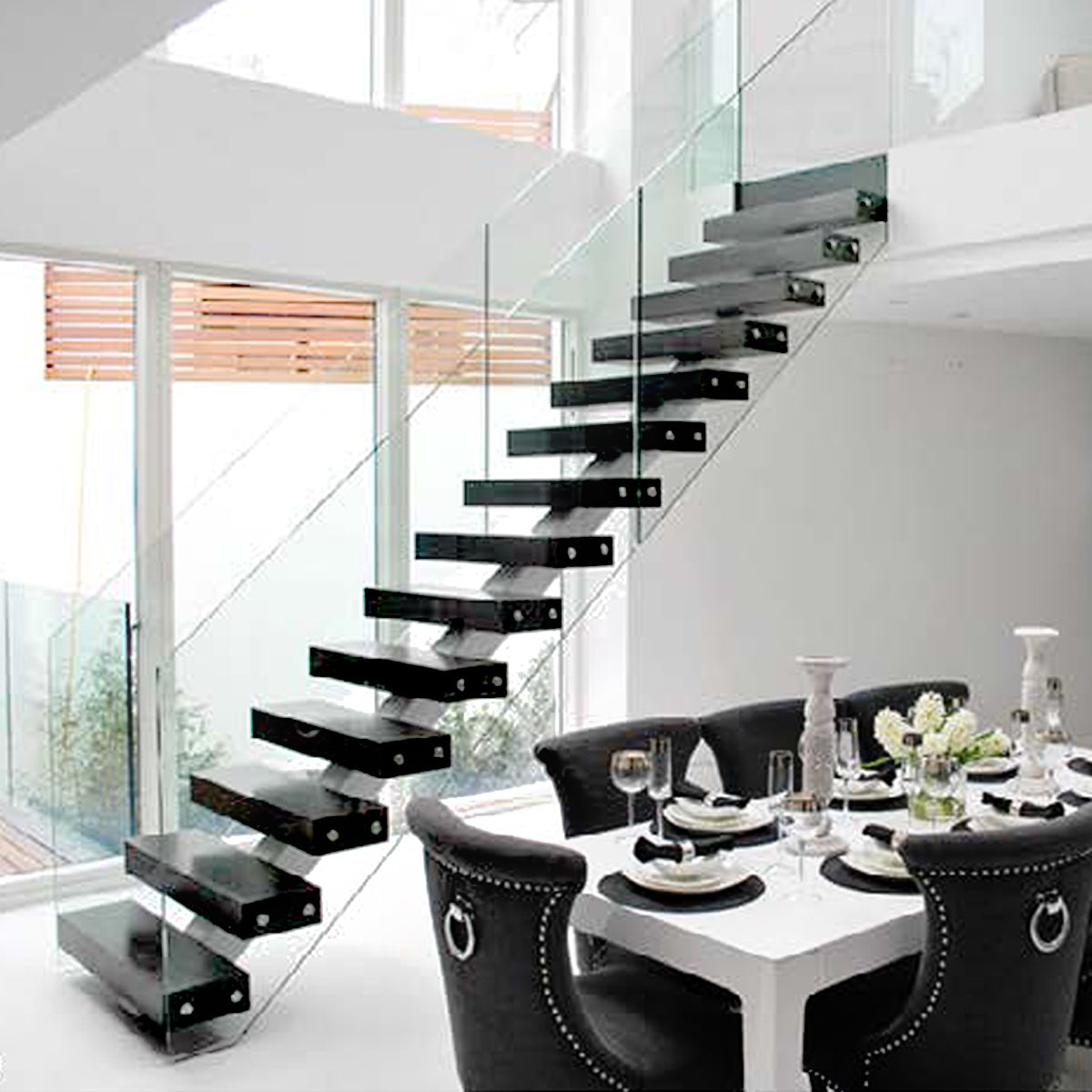Indoor stairs for prefab light steel house kits office bungalows ...