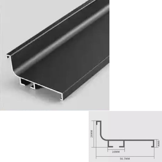 Kitchen-cabinet pull Aluminum alloy invisible handle
