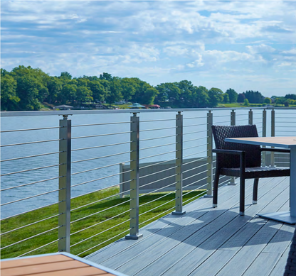 Metal railings | stairs & railing system for prefab luxury house Indoor and outdoor staircases