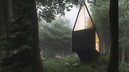 Moonglow Cabin: A Modern Wooden Bungalow by A FAME HOUSE