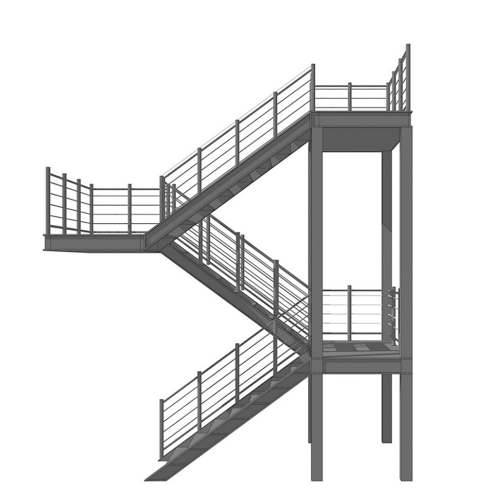 Outdoor Escape Stairs for prefab house
