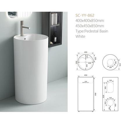 Bathroom Pedestal Basin for prefab house