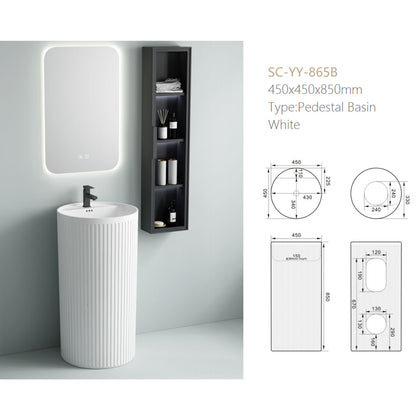Bathroom Pedestal Basin for prefab house