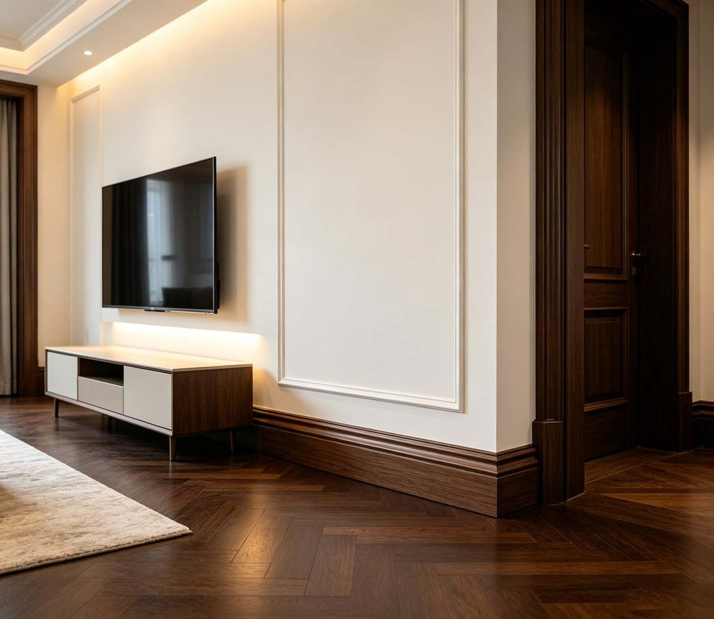 Solid wood Skirting 80mm