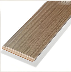 Plywood Skirting MDF White Flat Stock Skirting Board for prefab house