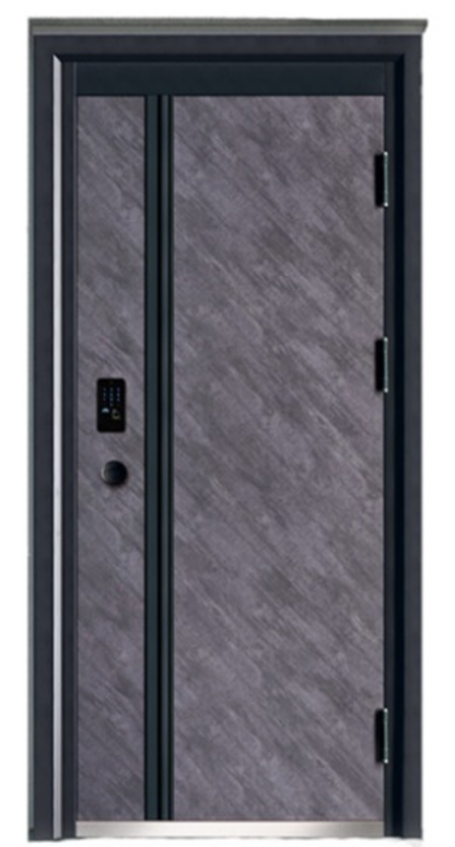 Exterior door-Steel security door for prefab luxury villa steel house kits