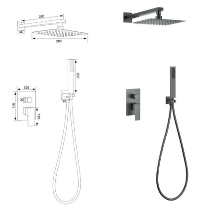 Bathroom-shower faucet US(Concealed)