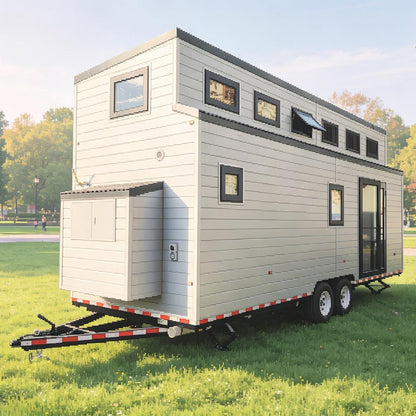 America Standard Prefab Steel Tiny House on Wheels: Modular Mobile Home Cider Box